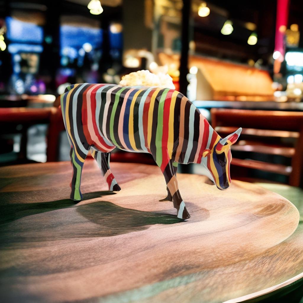 Striped Cow (Museum Edition) – Shop CowParade