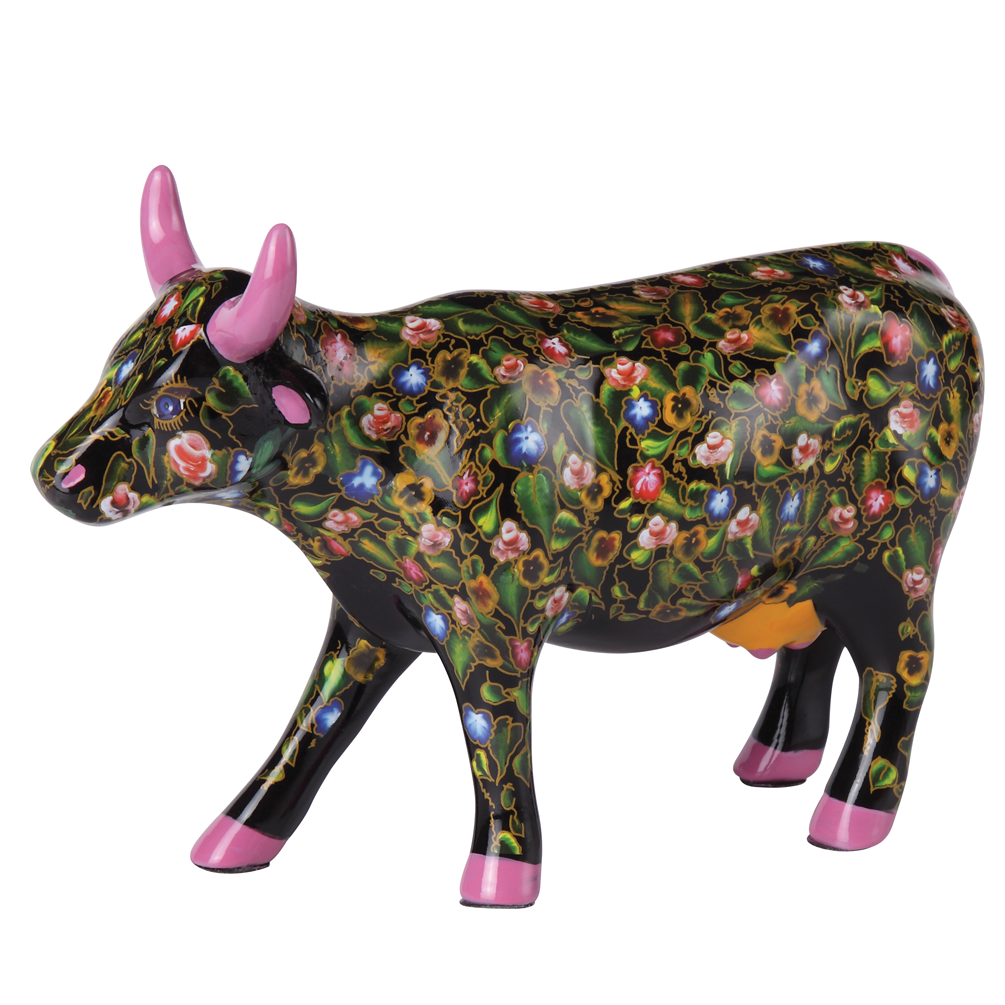 Flower Power Cow(Medium Ceramic)